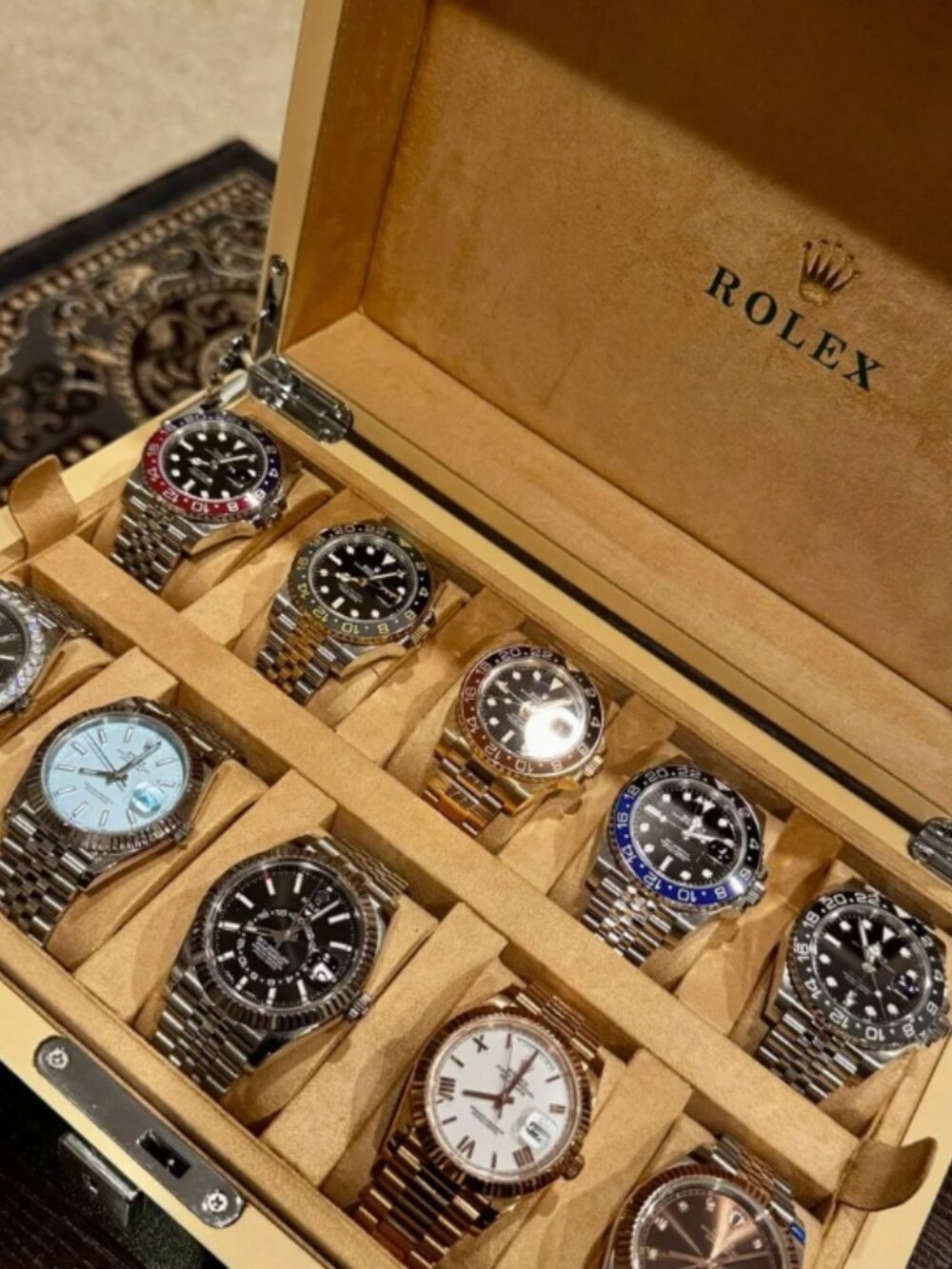 Rolex Multi 10 Watch Storage Display Box - Picture 4 of 5